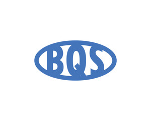 Obraz premium BQS logo design vector template. BQS