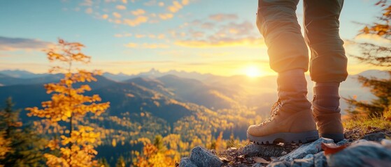 Exploring the great outdoors, hiking with the advanced prosthetic leg for challenging mountain trails.