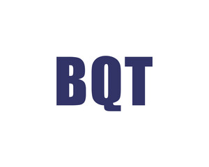 BQT logo design vector template. BQT