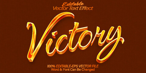 Victory Vector Text Effect Editable Alphabet History Empire Legend