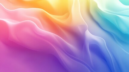 Obraz premium Soft Colorful Waves in Gradient Tones