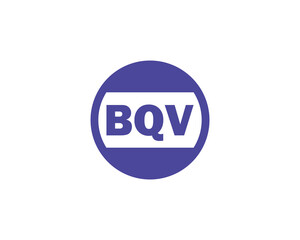BQV Logo design vector template. BQV