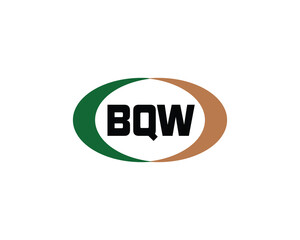 BQW logo design vector template. BQW