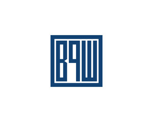 BQW logo design vector template. BQW
