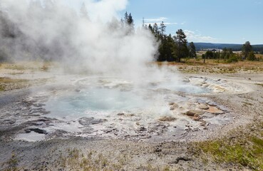 Yellowstone's Upper Geyser Basin, home to Old Faithful and more
