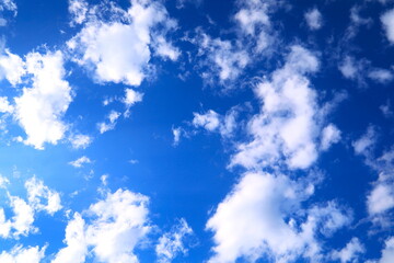 Fototapeta premium 青空に散らばる白い雲