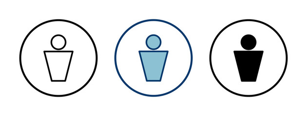 User Icon vector isolated on white background. person sign. people icon.