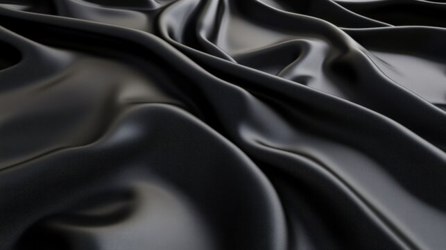 Elegant Black Fabric Texture for Various Uses