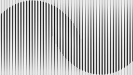 Abstract op art background made from black and white lines