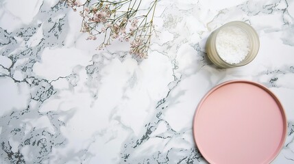Design on Marble Background - a stylish and elegant visual. The design stands out beautifully against the luxurious marble backdrop