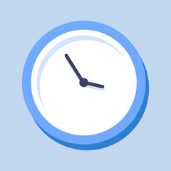 Clock icon illustration on white background