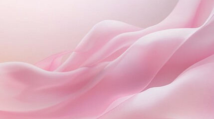 Soft Pink Flowing Fabric Background