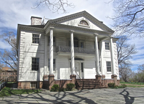 New York, New York: The Morris&ndash;Jumel Mansion (1765), in Washington Heights, is the oldest house in the borough. It served as a headquarters for both sides in the American Revolution.