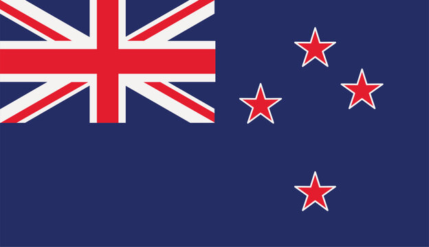new zealand flag vector design illustration