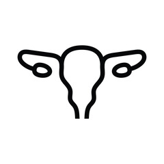 gynecology icon outline vector design illustration