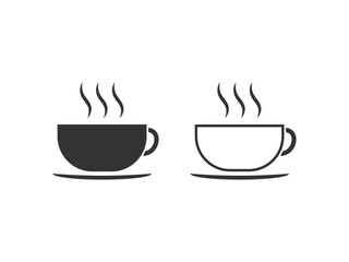 coffee cup icon set vector
