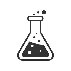 chemical bottle vector icon design illustration