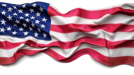 Waving American Flag  Stars and Stripes  Patriotic Symbol  US Flag  National Pride  Indepe