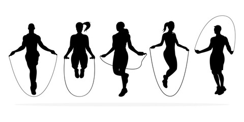 jump rope fitness silhouette © Amir