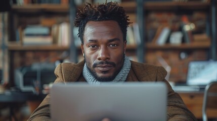 Frame shot of a brand's CEO engaging with customers and fans on social media responding to comments and sharing updates about the company
