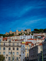 Lisbon, Portugal Castle from Town Square