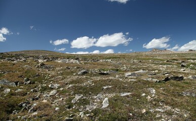 Red Lodge Creek Plateau in Beartooth Mountains, Montana