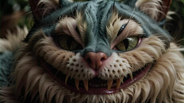 Smile of the Cheshire cat. Generative AI