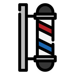 barbershop pole icon 