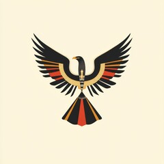 Elegant Egyptian Falcon with Vibrant Colors