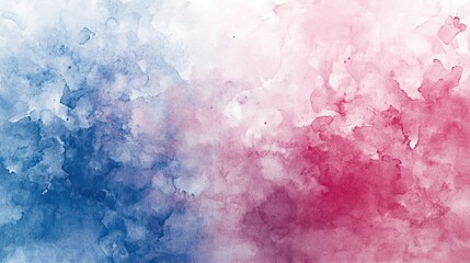 Fototapeta premium Abstract Watercolor Blush and Blue Background