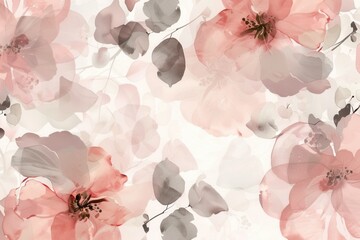 Delicate floral designs in gentle pastel hues enhance the atmosphere, offering a serene touch perfect for various occasions. Generative AI