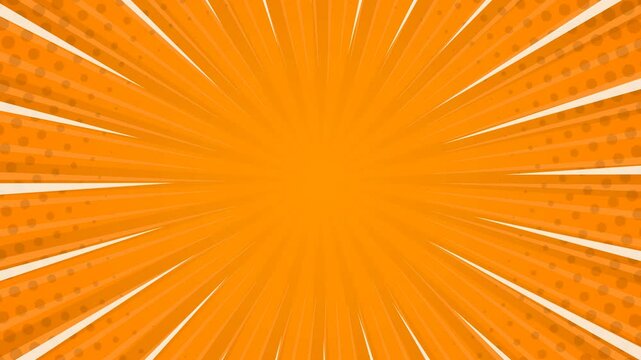 abstract background sunburst ray comic dots animated footage video