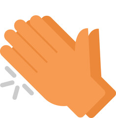 Two hands are clapping, showing appreciation and agreement