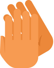 Two hands are clapping, showing approval, agreement, congratulations, or applause