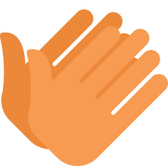 Two hands are clapping, making a sound of applause