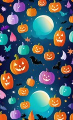 colorful halloween background