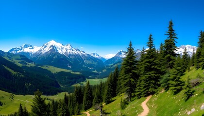 Fototapeta premium landscape in the mountains