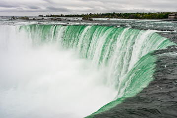 falls from the river