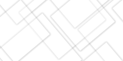 Abstract white and grey geometric overlapping square pattern background with shadow. paper texture design Abstract white background can use for design, background concept, vector illustration.	
