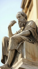 World Philosophy Day. the philosopher reflects. The ancient philosopher