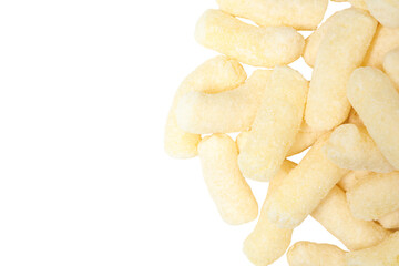 PNG, Sweet corn sticks, isolated on white background, top view