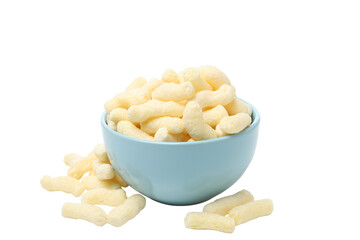 PNG, Sweet corn sticks in bowl, isolated on white background