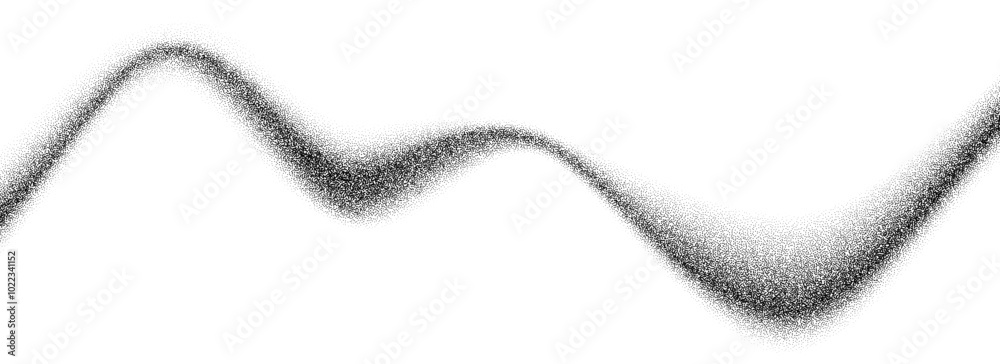 Poster gradient grain wave texture. black stipple sand flow background. dotted undulate sandy backdrop with