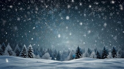 Fototapeta premium Christmas tree in snow