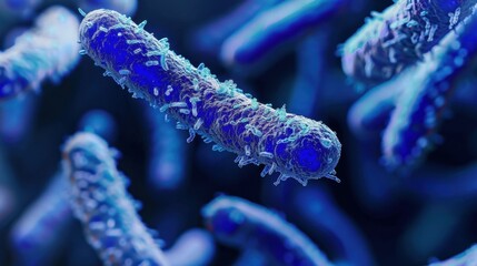 Fototapeta premium Microbiome and Disease Prevention: Explore how specific gut microbiota can help protect against chronic diseases, including obesity, diabetes, and autoimmune disorders. 