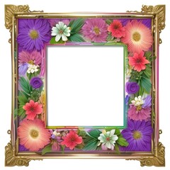 Obraz premium Hand drawn art nouveau frame design