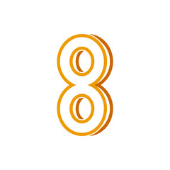 Monogram 8. Number 8. Number 8 design logo. Monogram letter mark 8 logo design. Monogram design vector logo. Monogram number 8 logo design. Simple number 8 monogram. Monogram 8 design logo.
