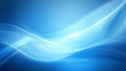 Fototapeta premium With its sleek and stylish wave design, this blue background is a versatile choice for adding a touch of modern elegance to your website, social media posts, or print materials.