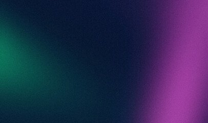 Purple blue green abstract glowing colors grainy backdrop design, Vibrant soft gradient noisy texture with smooth, bright, glowing, shiny colours banner and poster