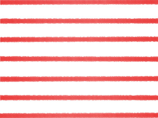 赤　ストライプ　水彩　手描き